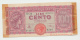 Italy 100 Lire 1944 Pick 75a 75 A - 100 Lire