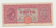 Italy 100 Lire 1944 VG+ P 75a 75 A - 100 Liras