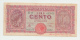 Italy 100 Lire 1944 "F+" P 75a 75 A - 100 Liras
