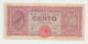 Italy 100 Lire 1944 "F+" P 75a 75 A - 100 Lire