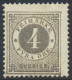 Sweden Suède Sverige: Facit 29b, 4ö Grey Ringtyp P.13, Fine Mint H (DCSV00189) - Neufs