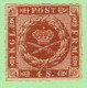 DEN SC #9b MNH  1863 Royal Emblems W/sm Gum Disturb / Adherent Near T (shown) - Unused Stamps