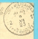 Kaart (Crefeld/Duitsland) Met Stempel Postes Militaires Belgique 12 Op 2/6/23 (treinstempel / Ambulant) - Marques D'armées