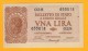 1 LIRA - ITALIA LAUREATA - DECR. 23 - 11 - 1944 - FDS - Italia – 1 Lira