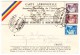 Frankreich 1931 Vincennes Offizielle Flugmeeting Karte Nach Rümänien Und Zurück Mit Vignette - 1927-1959 Briefe & Dokumente