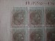 Espagne Spain COLONIE Filippine Alfonso IIX 1881- 1888 Stamps-Telegraphe Imperf Big Variety!! Duble Color! Green ,brown! - Philipines