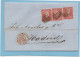 Carta Valencia Madrid 1856 ,3 X  Edifl No.48 Sin Filigrana - Cartas & Documentos