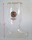 Vintage ! Tiger Beer Gold Rimmed Old Tiger Logo Big Boot Glass (6 ") - Glasses