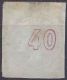 GREECE 1871-72 Large Hermes Head Issue On Paper Of Inferior Quality 40 L Yellow Flesh Vl. 49 A - Gebruikt