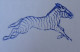 Ancien Tampon Scolaire Bois ZEBRE  Ecole French Antique Rubber Stamp ZEBRA - Scrapbooking