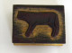 Ancien Tampon Scolaire Bois VEAU Ecole French Antique Rubber Stamp CALF - Scrapbooking
