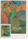Carte Maximum Card  Gauguin  Trois Femmes Au Bord De La Mer Andorre Carte Musée Russe - Autres & Non Classés