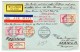 DR - Luftpost-R-Brief 1928-05-30 Berlin Nach Manila Philippinen Rücks. Transit-Stempel Italien, USA AK-0 Und Vignetten - Poste Aérienne & Zeppelin