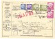 D - Paketkarte Chargé 10.2.1959 Lemgo Nach New-Brighton GB - Lettres & Documents