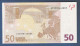 EURO - ITALIA - 2002 - BANCONOTA DA 50 EURO TRICHET SERIE S (J053H1) - NON CIRCOLATA (FDS-UNC) - IN OTTIME CONDIZIONI. - 50 Euro