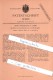 Original Patent  - Georg Wenderoth In Cassel , 1886 , Blutegel - Aufbewahrung , Arzt , Medizin , Heilung , Kassel !!! - Historische Dokumente