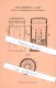 Original Patent  - Georg Wenderoth In Cassel , 1886 , Blutegel - Aufbewahrung , Arzt , Medizin , Heilung , Kassel !!! - Historische Dokumente