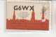 PO8750C# CARTE QSL - G6WX COVENTRY ENGLAND - RADIO II BKF - PUBBLICITA' AUTO HUMBER HAWK  No VG - Radio