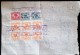 CHINA CHINE 1952 GUANGDONG GUANGZHOU DOCUMENT WITH  SOUTH CENTRAL (ZHONG NAN) ISSUES REVENUE STAMPs - Lettres & Documents