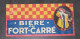 ANCIEN CHAPEAU EN PAPIER PUB PUBLICITAIRE PUBLICITE BIERE BRASSERIE DU FORT CARRE - CAPPIELLO, SAINT DIZIER HAUTE MARNE - Publicités