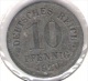 D.Reich10 Pfennig Zink 1920 Jäger Nr.299 TOP - 10 Rentenpfennig & 10 Reichspfennig