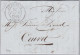 Heimat CH NE FLEURIER 1840-02-17 Auf Vorphila Brief Nach Couvet - ...-1845 Prephilately