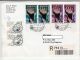 PHILATELY, NAMIBIA AND UN, STAMPS ON REGISTERED COVER, 1998, UNITED NATIONS - Covers & Documents