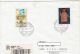 UNITED NATION, FLOWERS, ST LUZIUS, STAMPS ON REGISTERED COVER, 1995, ITALY - Brieven En Documenten