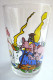 VERRE ASTERIX AMORA 1968 35sd PANORAMIX REPOUSSE OBELIX QUI VEUT BOIRE DE LA POTION - SANS DATE - Art De La Table