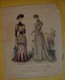 4 Dessins LA MODE ILLUSTREE N°45 N°10 De 1892 Et N°26 De 1900 Et Une Autre Découpée Très âbimées Voir Les Scans - Collections