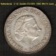 NETHERLANDS   2 1/2  GULDEN  SILVER   1960  (KM # 185) - 1948-1980 : Juliana