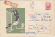 7898- SOCCER, REGISTERED COVER STATIONERY, 1968, ROMANIA - Brieven En Documenten