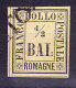 Romagna 1859 1/2 Baj.Mi.1 Gestempelt Foto Attest Raybaudi. Stempel: CENTO In Der Ecke - Romagna