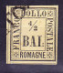 Romagna 1859 1/2 Baj.Mi.1 Gestempelt Foto Attest Raybaudi. Stempel: CENTO In Der Ecke - Romagne