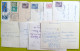 Lot 11 X Cp Fantaisie Fleur Voeux Bougie Cochon Horloge Bateau Fete Etc Voir Photos Cachet Timbre Flamme - Sammlungen & Sammellose