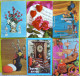 Lot 11 X Cp Fantaisie Fleur Voeux Bougie Cochon Horloge Bateau Fete Etc Voir Photos Cachet Timbre Flamme - Collezioni E Lotti