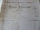 Facture Anduze Gard. Felix Bastide.Messageries D´Anduze à Nîmes 1901 - Transportmiddelen