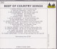 CD - COUNTRY - Best Of - Country Songs - Country & Folk