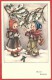 CARTOLINA VG ITALIA - BUON NATALE - Bambini Sotto Rami Di Abete  - Pettirossi - 9 X 14 - ANNULLO TORINO - Altri & Non Classificati