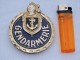 Delcampe - GENDARMERIE MARITIME : RARE ANCIENNE PLAQUE MOTOCYCLISTE  #.7 - Police