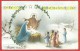 CARTOLINA VG ITALIA - BUON NATALE - Gloria In Excelsis Deo - Natività - 9 X 14 - ANNULLO 1954 TARGHETTA LECCE - Altri & Non Classificati