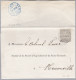 Heimat BE NEUVEVILLE 1873-11-25 Blau Als Ankunfts Stempel Auf Faltbrief Aus Lausanne - Storia Postale