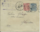 1905 - ENVELOPPE ENTIER POSTAL SAGE Avec COMPLEMENT SEMEUSE LIGNEE De LILLE Pour GLAUCHAU (SAXE) - 1877-1920: Periodo Semi Moderno