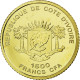 Monnaie, Ivory Coast, Le Phare D'Alexandrie, 1500 Francs CFA, 2006, FDC, Or - Côte-d'Ivoire