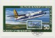 Delcampe - ALLEMAGNE BERLIN => 4 Cartes Maxi Sikorsky 1949 / VicKers Viscount 1950 /Fokker F27 1957 /Caravelle 1955 / - Airplanes