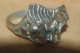 BAGUE ARGENT DRAGON Et TURQUOISES - Anelli