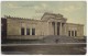 PAWTUCKET RI, PUBLIC LIBRARY BUILDING, FRONT VIEW~c1910s Vintage Rhode Island Postcard PEOPLE - Pawtucket