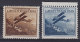 Liechtenstein 1930 Mi. 110-111   20 Rp & 35 Rp Flugzeug über Landschaften 100 € MH* (2 Scans) - Poste Aérienne