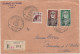 TUNISIE 386 Et 387 FDC Premier Jour Lettre Voyagé Journée Du Timbre 1954 TUNIS Pacha Bey - Covers & Documents