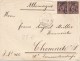 1893. LETTRE DE NICE Pour CHEMNITZ. Verso Très Beau BLASONKAISERLICH DEUTSCHES VICE--KONSULAT IN NIZZA  / 453 - 1877-1920: Semi-Moderne